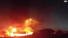 Пожар и взривове: Цистерна се преобърна и запали на магистралата Атина - Коринто (+ВИДЕО)