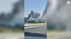 Пожар на АМ "Тракия" създава проблеми в посока София