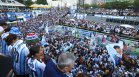 Футболна лудост: Феновете на Аржентина заляха Атланта преди полуфинала с Англия (СНИМКИ)