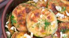 Печени тиквички с масло, чесън и копър