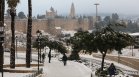 Снежна буря в Ерусалим блокира пътища и затвори училища (+ СНИМКИ)
