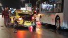 Пак катастрофа на "Цариградско шосе" - с автобус, кола и такси