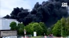 Огромен пожар избухна до летището в Женева и спря полетите (+ВИДЕО)