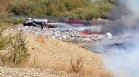 Пожарът в депото в Габрово е овладян, но пушекът и тлеенето остават