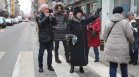 Десетки граждани протестираха срещу спирането на руските телевизии у нас