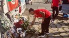 ЦСКА поднесе цветя в памет на двете деца от "Славия"