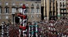 Барселона отвъд "Саграда Фамилия": Зрелищни човешки кули  (СНИМКИ)