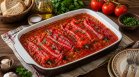 Рецепта за печени чушки с доматен сос