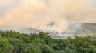 Лозя и сухи треви горят между селата Коларово и Изворово