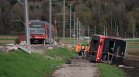 Ураганен вятър "избута" два влака от релсите в Швейцария, пострадали са 15 души