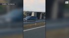Катастрофа с ТИР край Карнобат затвори част от АМ "Тракия" към София (+ВИДЕО)