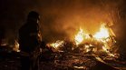 Взривове разтърсиха Киев, най-малко един човек е убит, отломки от дрон подпалиха сграда