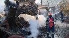 Огнен ад край Атина: Пожари изпепеляват Саламина (СНИМКИ)
