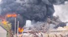Голям пожар в склад в Бяла взе жертва, горят 2 декара