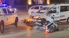 Катастрофа между кола и мотор в София, има пострадал човек