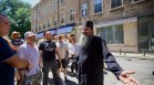 Граждани излязоха на протест в подкрепа на архимандрит Никанор (СНИМКИ)