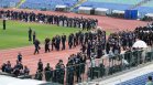 "Васил Левски" стана арена на полицейски тренировки срещу масови безредици (+СНИМКИ)