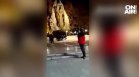 Задържаха мъжете, качили се с джип по паметника на Съединението в Пловдив