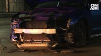 Поредна катастрофа на бул Черни връх в София Две коли