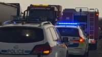 Обърнат камион и разлято гориво на пътя затрудниха движението по АМ "Тракия"