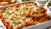 Рецепта за макарони с телешка кайма и доматен сос на фурна