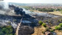 Пожарът в Харманли е локализиран, огънят е засегнал около 1300 декара