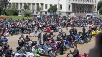Рев на мотори в София в знак на протест заради скъпата "Гражданска отговорност" (СНИМКИ)