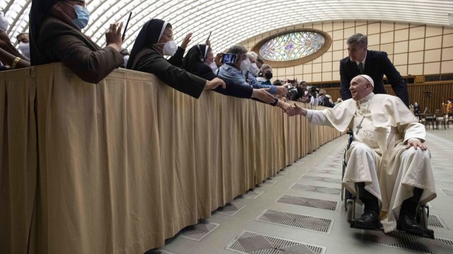 Папа Франциск днес за първи път се появи на публично