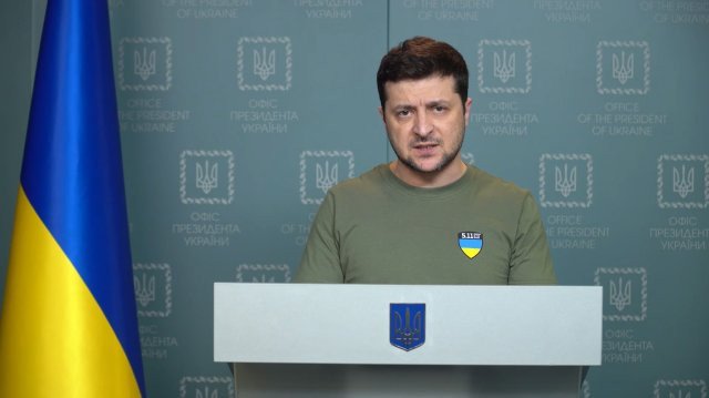 Украинският президент Володимир Зеленски предупреди че руската инвазия в страната