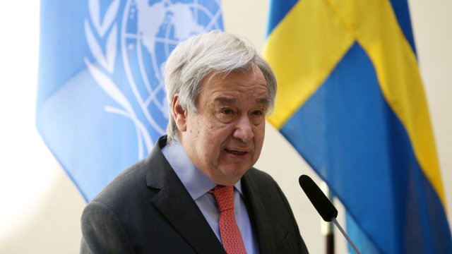 Генералният секретар на ООН Антониу Гутериш предупреди днес, че светът